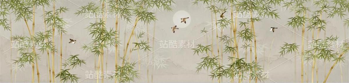 新中式意境竹鸟装饰画（主预览-12202915） - 未分类 - 站酷设计师JpUTfAYxcN原创素材 - 站酷ZCOOL
