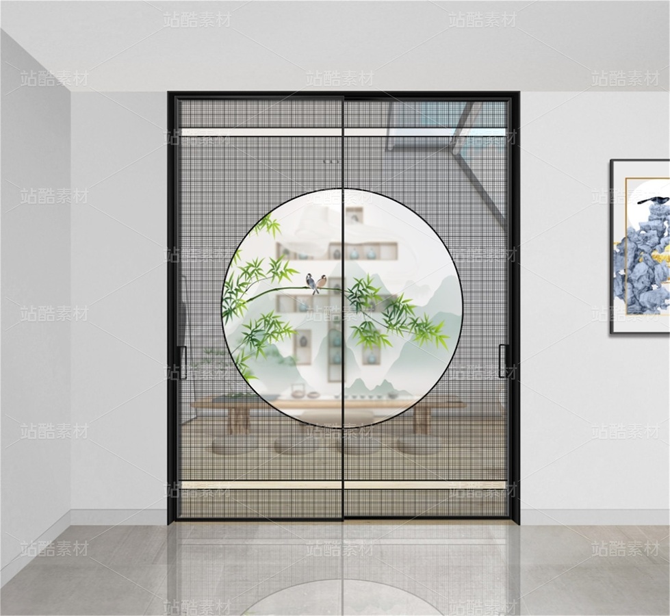 网格山水竹鸟移门背景（主预览-12204873） - 未分类 - 站酷设计师JpUTfAYxcN原创素材 - 站酷ZCOOL