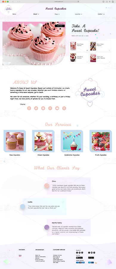 網(wǎng)頁(yè)設(shè)計(jì)——紙杯蛋糕（主預(yù)覽-12259470） - 未分類 - 站酷設(shè)計(jì)師ningcong104原創(chuàng)素材 - 站酷ZCOOL