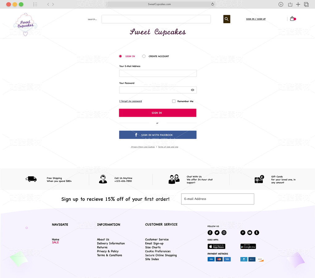 網(wǎng)頁(yè)設(shè)計(jì)——紙杯蛋糕（主預(yù)覽-12259475） - 未分類 - 站酷設(shè)計(jì)師ningcong104原創(chuàng)素材 - 站酷ZCOOL