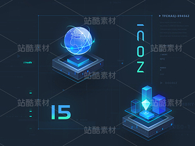 科技蓝质感2.5D图标（导航-12306099） - 未分类 - 站酷设计师ZUOREN原创素材 - 站酷ZCOOL