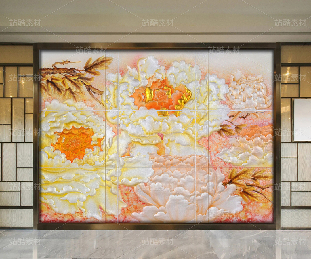 國色天香裝飾畫（主預(yù)覽-12388222） - 未分類 - 站酷設(shè)計(jì)師JpUTfAYxcN原創(chuàng)素材 - 站酷ZCOOL