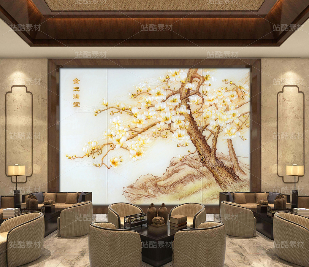 玉堂富貴裝飾畫（主預(yù)覽-12388269） - 未分類 - 站酷設(shè)計(jì)師JpUTfAYxcN原創(chuàng)素材 - 站酷ZCOOL