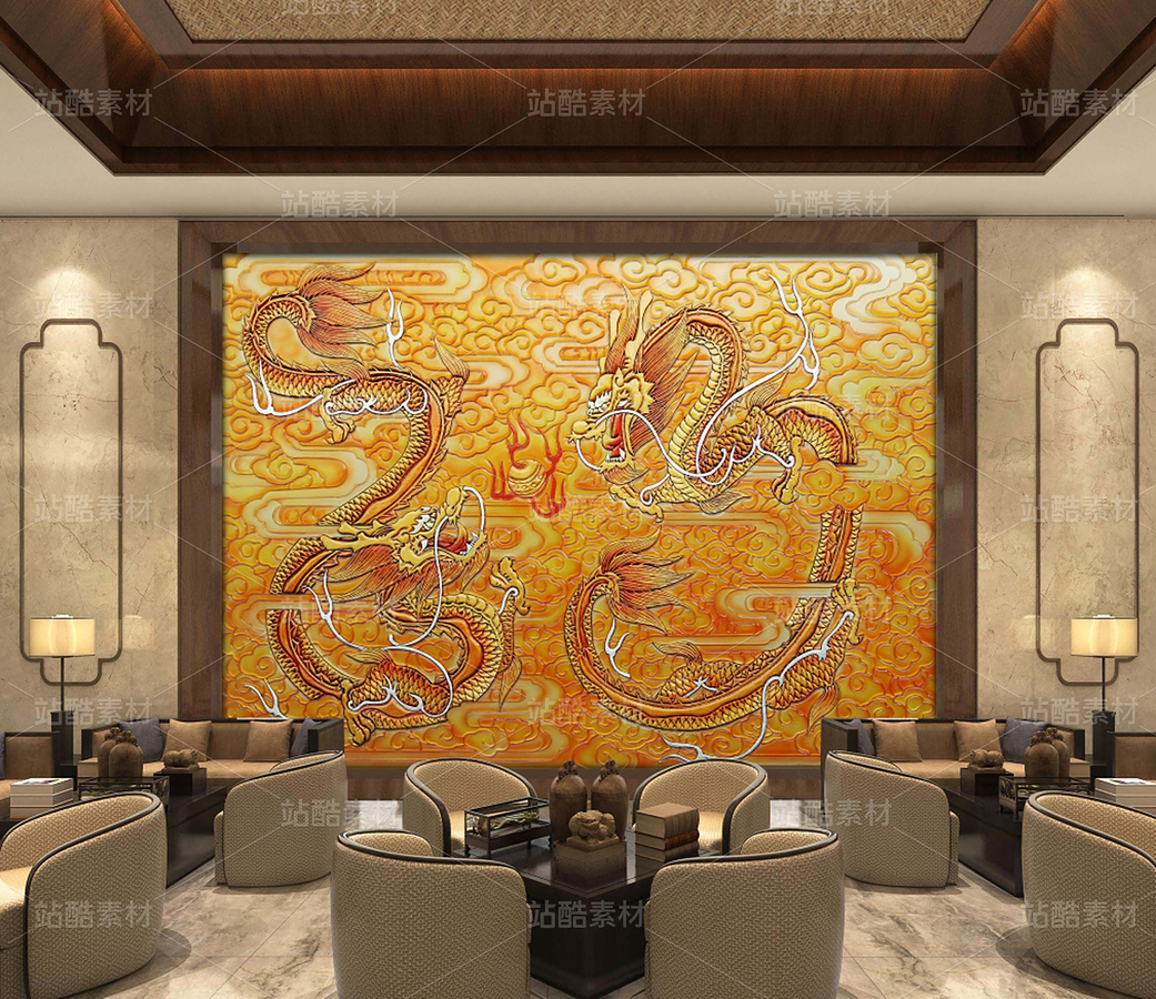 龍飛鳳舞裝飾畫（主預覽-12391440） - 未分類 - 站酷設計師JpUTfAYxcN原創(chuàng)素材 - 站酷ZCOOL