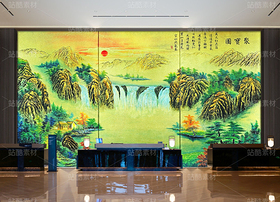 山水装饰画（导航-12395287） - 未分类 - 站酷设计师JpUTfAYxcN原创素材 - 站酷ZCOOL