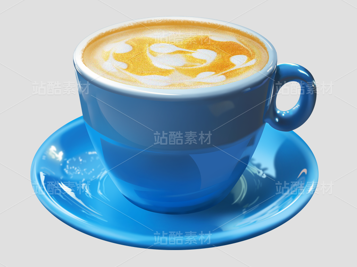 游戏道具：PSD分层素材-拿铁咖啡杯（主预览-12454274） - 未分类 - 站酷设计师追路人原创素材 - 站酷ZCOOL