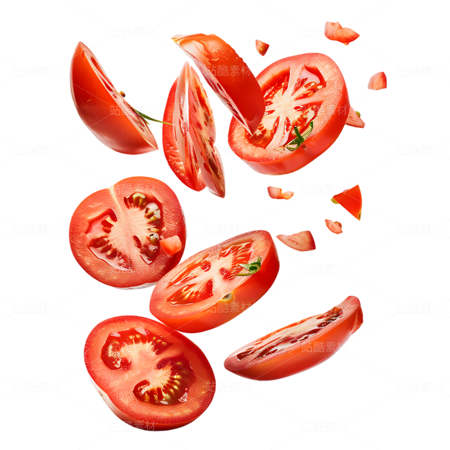 番茄切片空中飛濺畫面（主預(yù)覽-12468479） - 未分類 - 站酷設(shè)計(jì)師花花公主037原創(chuàng)素材 - 站酷ZCOOL