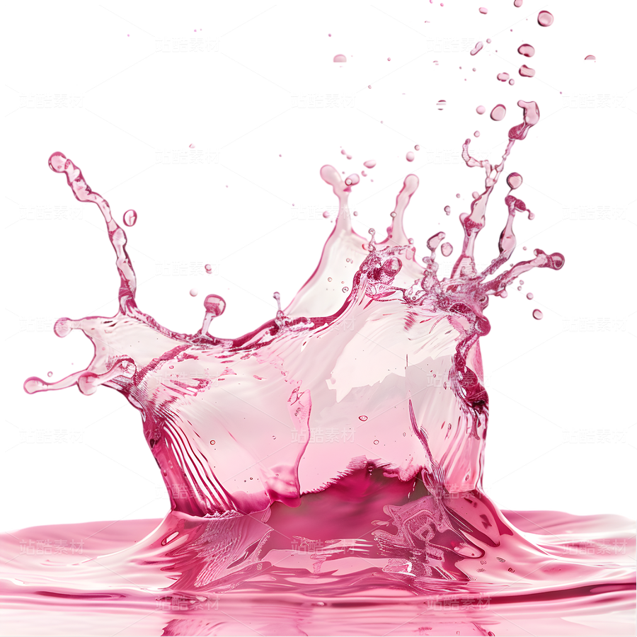 粉色水花飛濺瞬間（主預(yù)覽-12468677） - 未分類 - 站酷設(shè)計(jì)師花花公主037原創(chuàng)素材 - 站酷ZCOOL