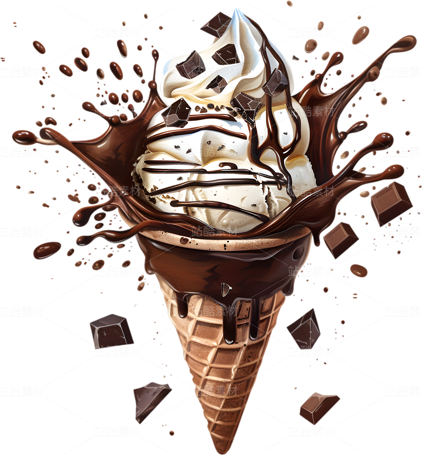 巧克力冰淇淋飞溅瞬间（主预览-12471679） - 未分类 - 站酷设计师花花公主037原创素材 - 站酷ZCOOL