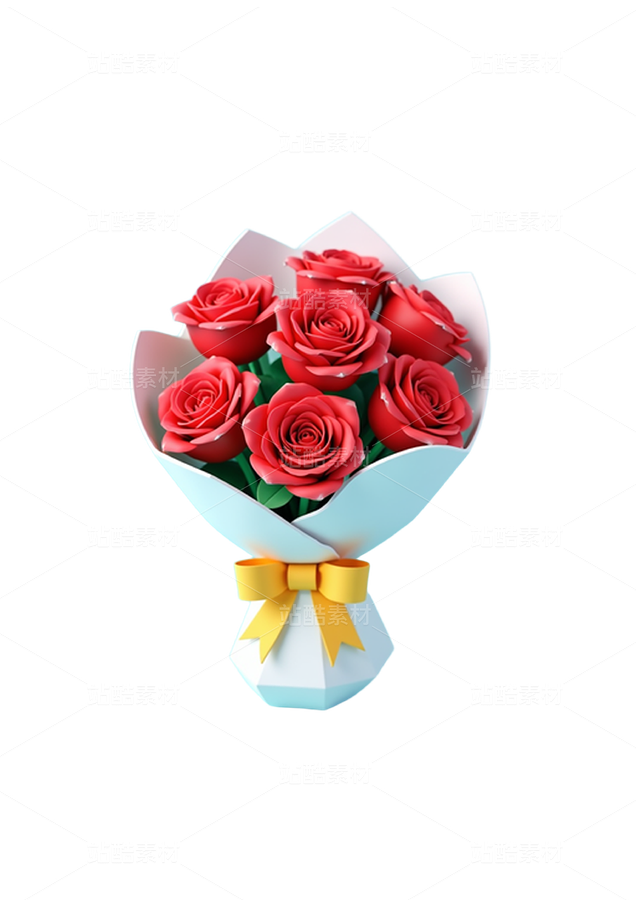 3D红玫瑰花束（主预览-12767714） - 未分类 - 站酷设计师北姿原创素材 - 站酷ZCOOL