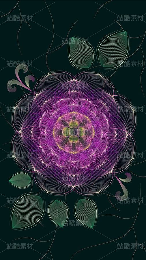 新中式抽象花簇組合掛畫（主預(yù)覽-12831451） - 未分類 - 站酷設(shè)計師芥菜籽暖心原創(chuàng)素材 - 站酷ZCOOL