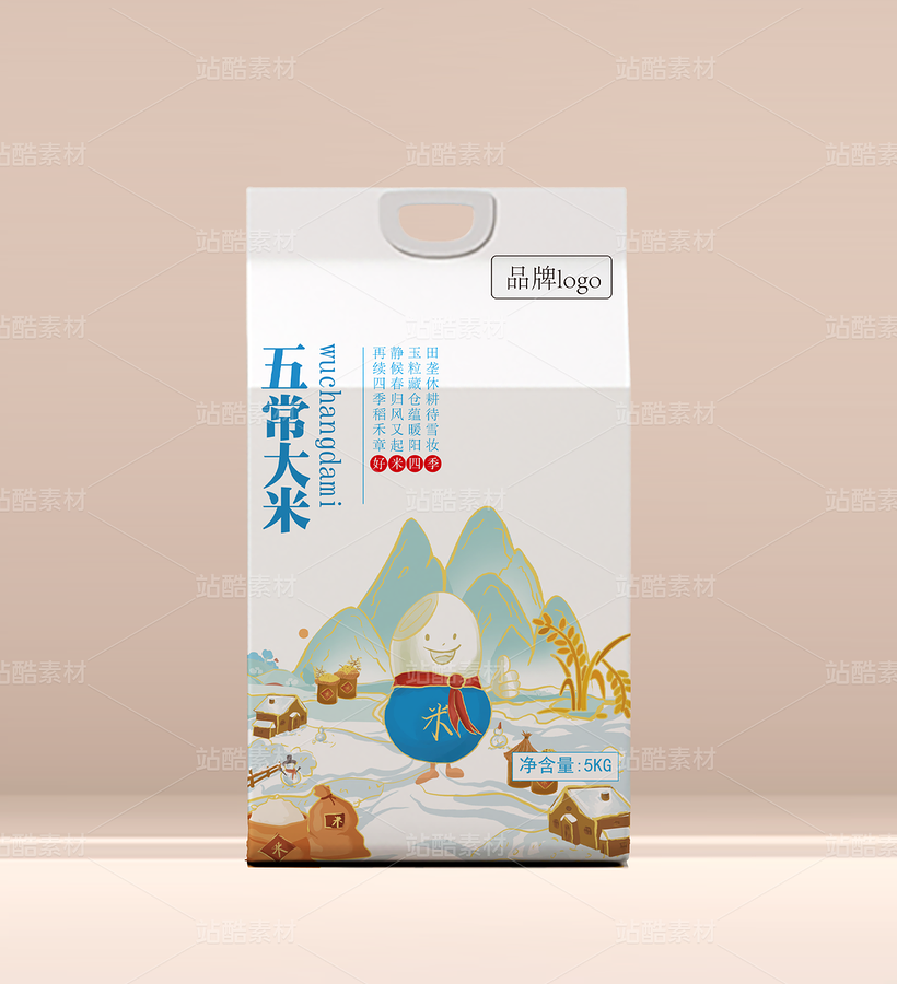 五常大米包装设计（四季主题款）（主预览-12873957） - 未分类 - 站酷设计师画丢原创素材 - 站酷ZCOOL