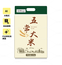 五常大米包裝設(shè)計（導航-12873985） - 未分類 - 站酷設(shè)計師畫丟原創(chuàng)素材 - 站酷ZCOOL