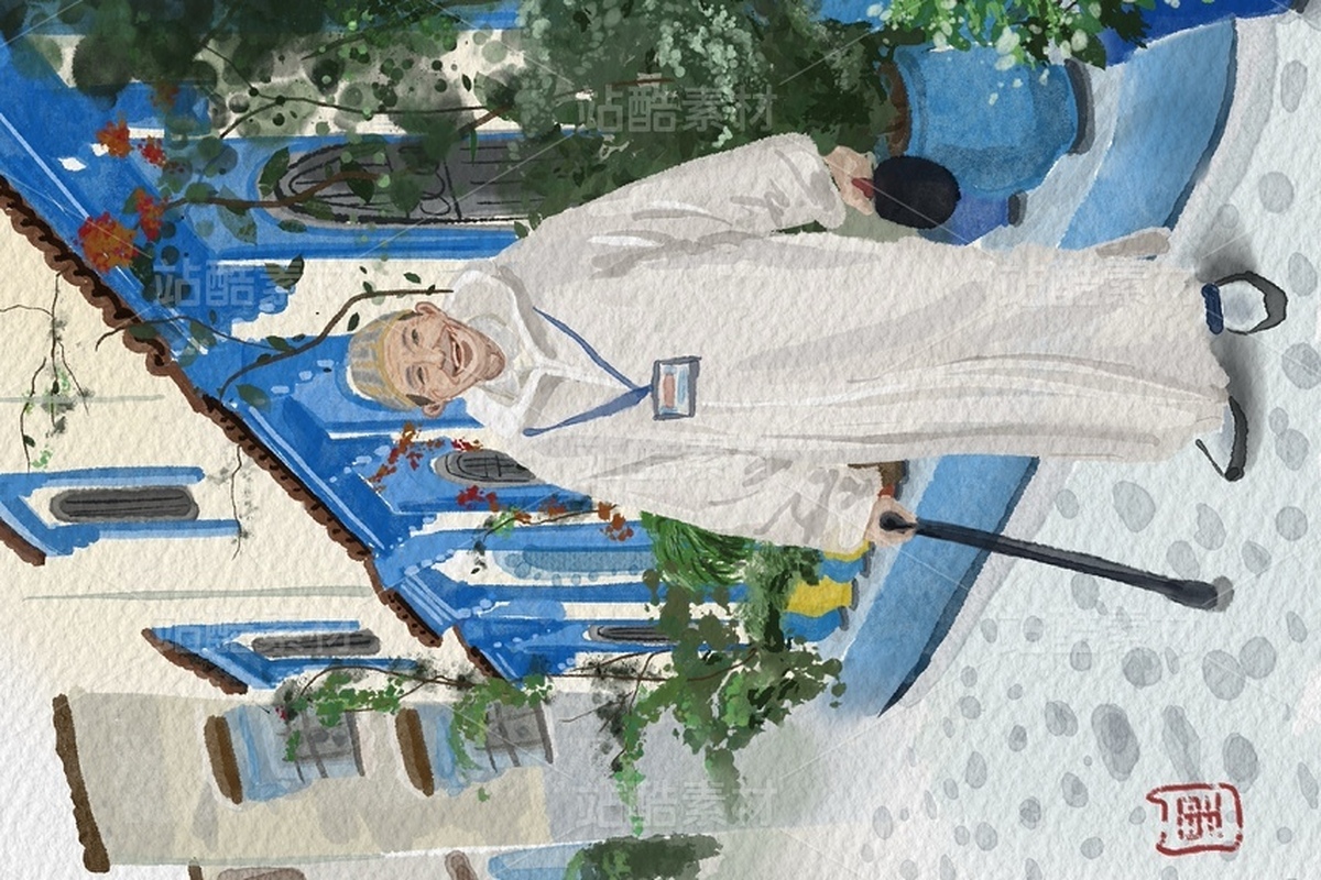 蓝色摩洛哥-旅游插画（主预览-12886625） - 未分类 - 站酷设计师lcnoworking原创素材 - 站酷ZCOOL