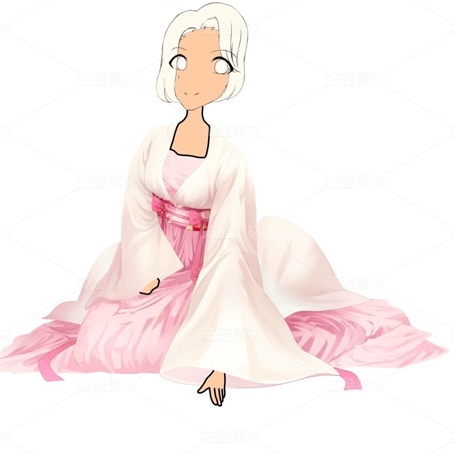 【矢量/PSD】二次元少女角色立绘(主预览-12960047) - 未分类 - 站酷设计师玉冉原创素材 - 站酷ZCOOL
