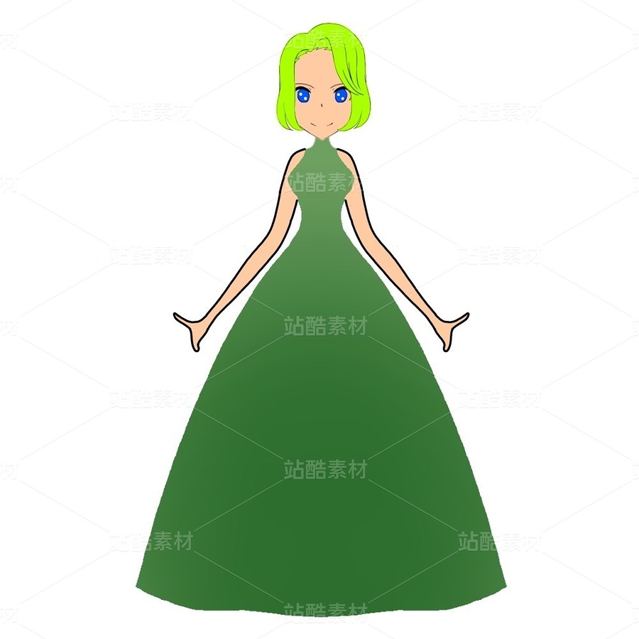【矢量/PSD】二次元少女角色立绘(主预览-12960049) - 未分类 - 站酷设计师玉冉原创素材 - 站酷ZCOOL