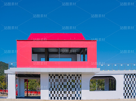 红白配色现代建筑,几何格纹立面设计(导航-13086006) - 未分类 - 站酷设计师乘隍原创素材 - 站酷ZCOOL