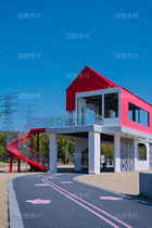 红白配色现代建筑,几何格纹立面设计(导航-13086008) - 未分类 - 站酷设计师乘隍原创素材 - 站酷ZCOOL