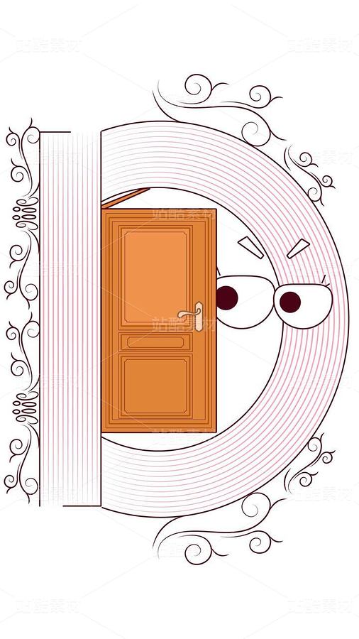 字母 D 的奇妙之门：童趣认知插画（主预览-13086780） - 未分类 - 站酷设计师芥菜籽暖心原创素材 - 站酷ZCOOL
