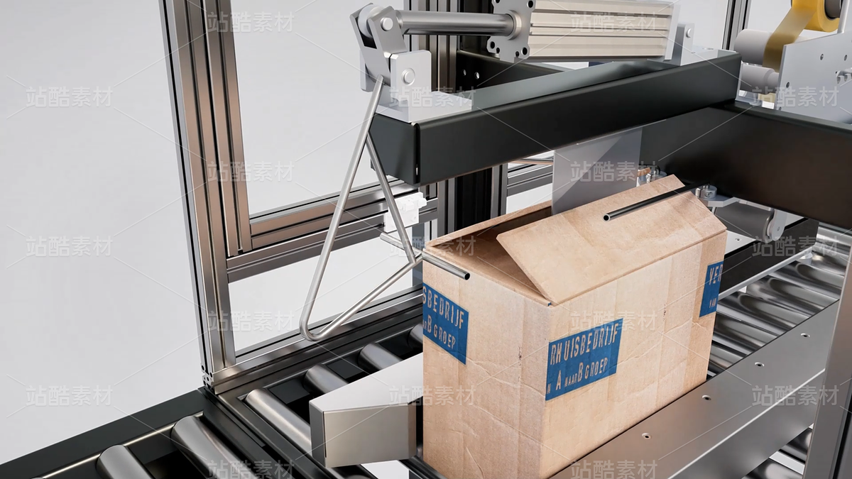 自动封箱机 3D 动画演示 | 工业包装线 C4D 工程（主预览-13087195） - 未分类 - 站酷设计师一传三维动画制作原创素材 - 站酷ZCOOL