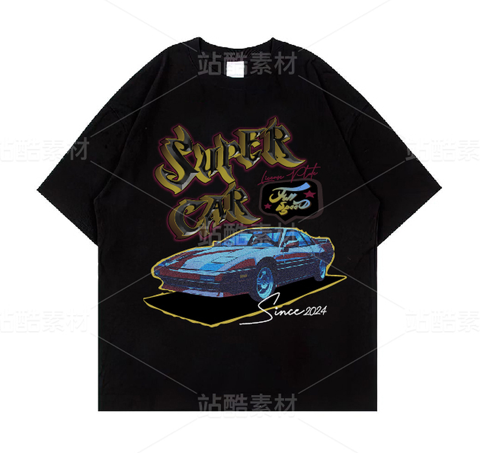 汽车交通工具字母插画潮牌图案（主预览-13087255） - 未分类 - 站酷设计师CapsuleX原创素材 - 站酷ZCOOL