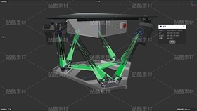 六自由度 Stewart平台 多角度动态演示动画（导航-13087444） - 未分类 - 站酷设计师一传三维动画制作原创素材 - 站酷ZCOOL