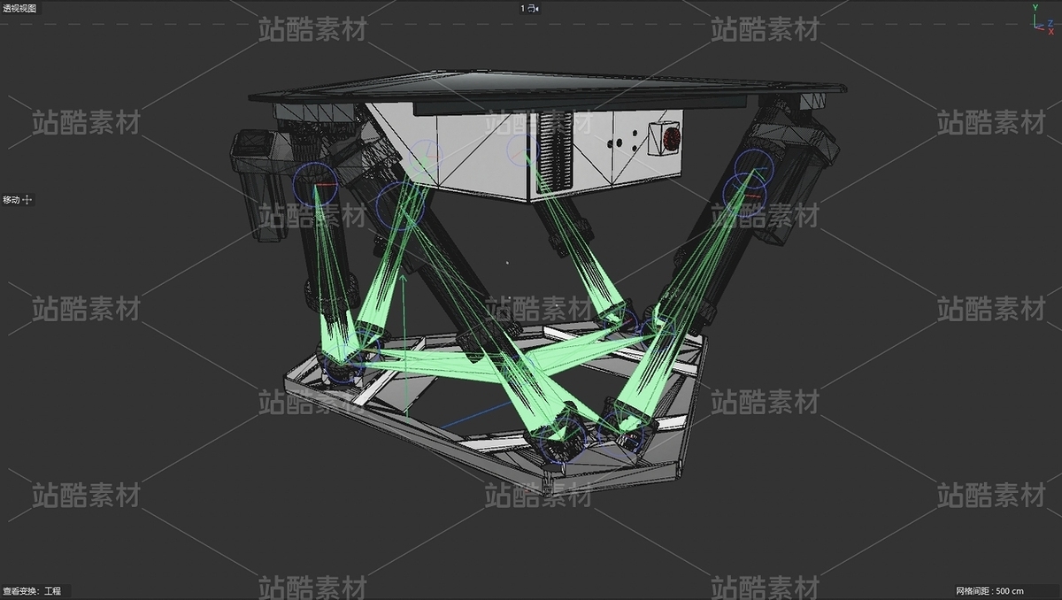 六自由度 Stewart平台 多角度动态演示动画（主预览-13087446） - 未分类 - 站酷设计师一传三维动画制作原创素材 - 站酷ZCOOL