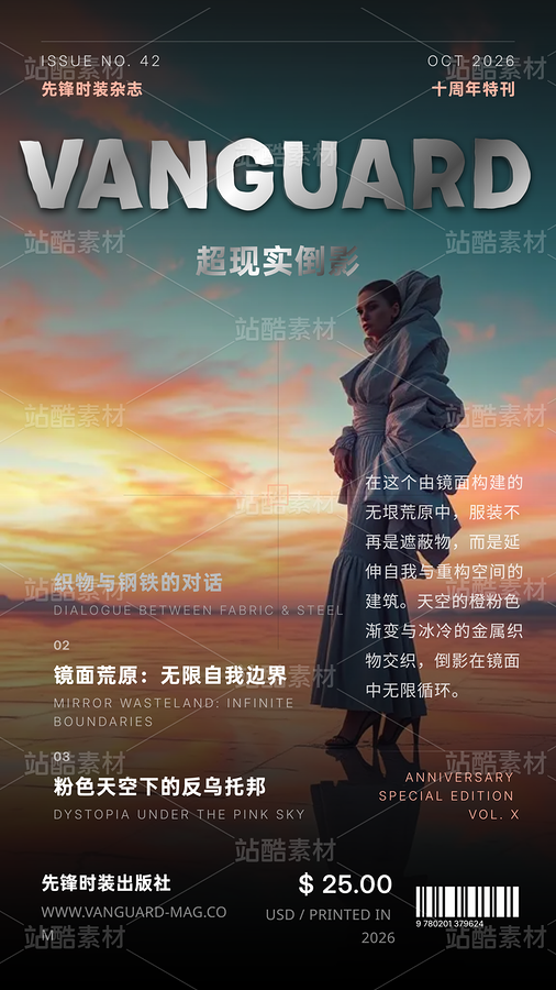 時尚雜志封面之超現(xiàn)實主題時裝雜志海報（主預覽-13087757） - 未分類 - 站酷設計師TINA素材庫原創(chuàng)素材 - 站酷ZCOOL