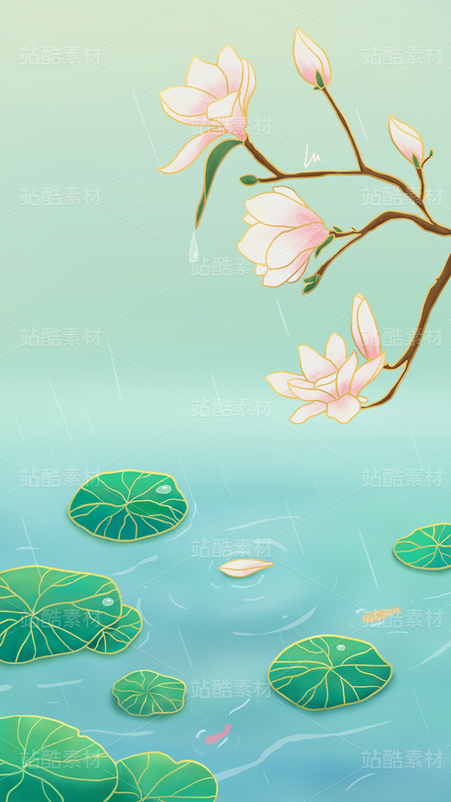 清明節(jié)氣插畫海報(bào)（主預(yù)覽-13087955） - 未分類 - 站酷設(shè)計(jì)師迷璐的迷鹿原創(chuàng)素材 - 站酷ZCOOL