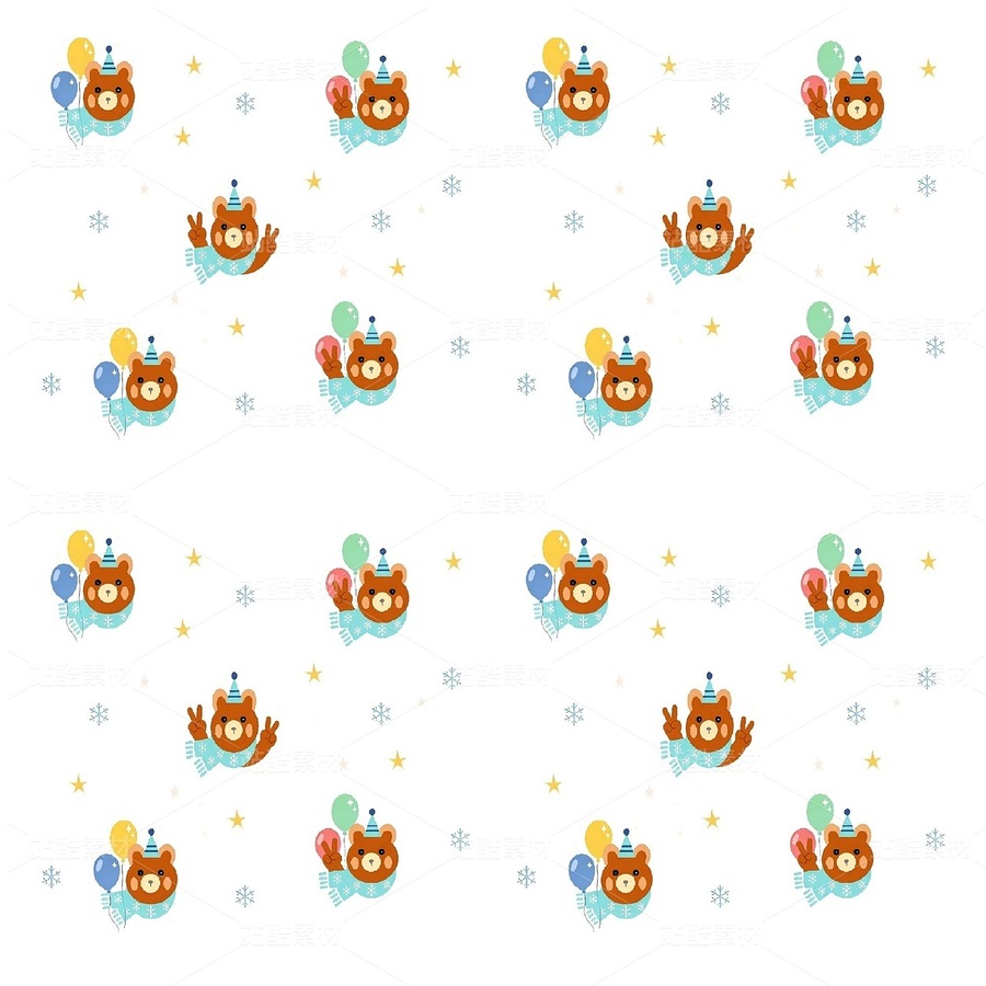 小熊系列圖案（主預(yù)覽-13087997） - 未分類 - 站酷設(shè)計(jì)師茉莉花1983原創(chuàng)素材 - 站酷ZCOOL