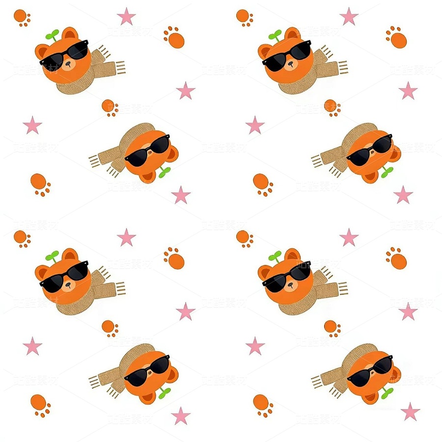 小熊系列圖案（主預(yù)覽-13087999） - 未分類 - 站酷設(shè)計(jì)師茉莉花1983原創(chuàng)素材 - 站酷ZCOOL