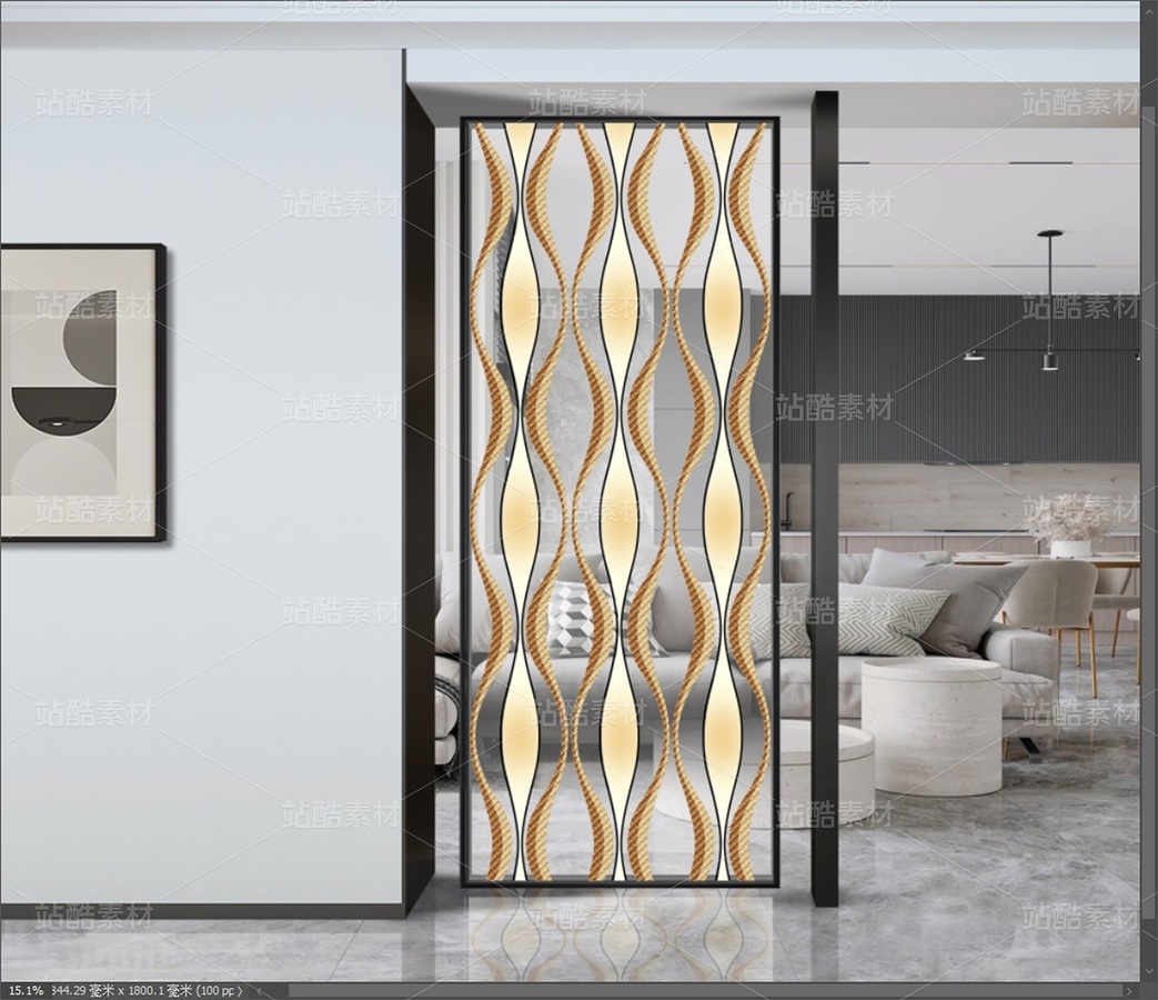 金色波浪對稱線條裝飾畫（主預(yù)覽-13088058） - 未分類 - 站酷設(shè)計師JpUTfAYxcN原創(chuàng)素材 - 站酷ZCOOL