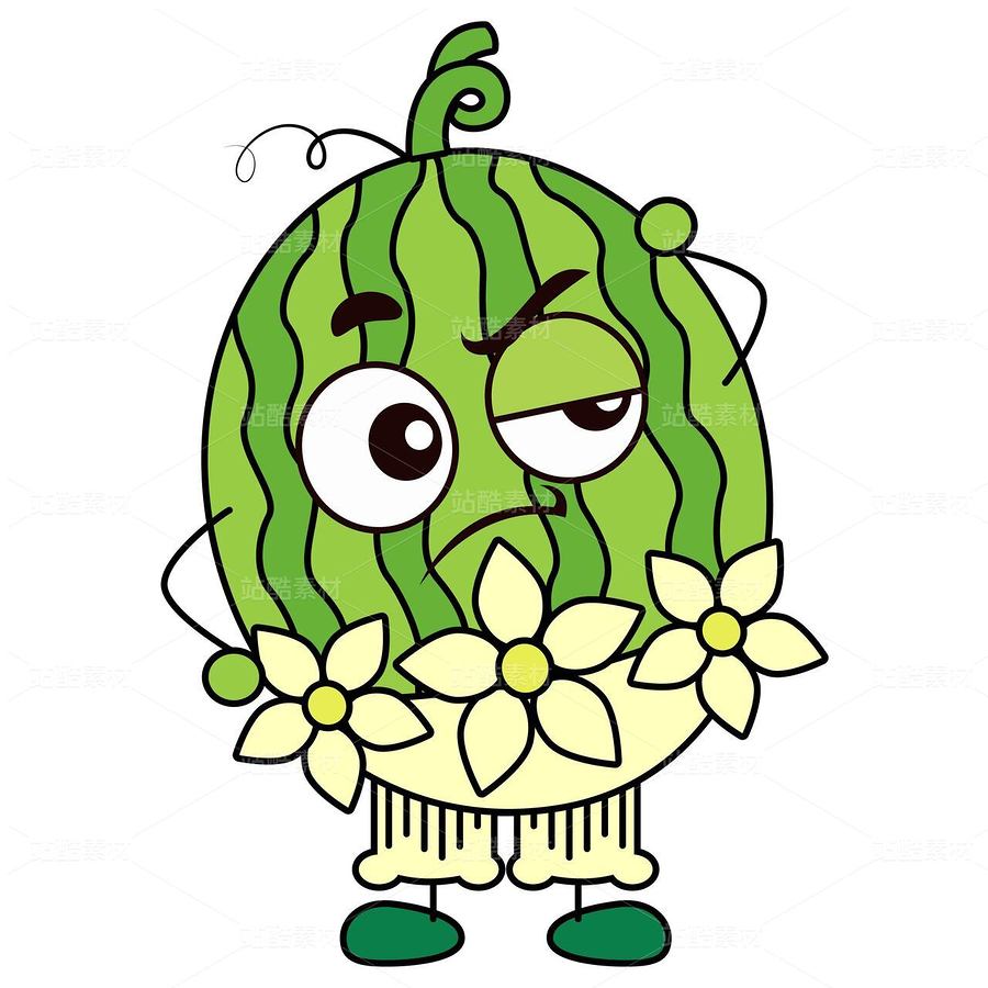 西瓜家族的百变穿搭：创意水果拟人插画（主预览-13088266） - 未分类 - 站酷设计师芥菜籽暖心原创素材 - 站酷ZCOOL