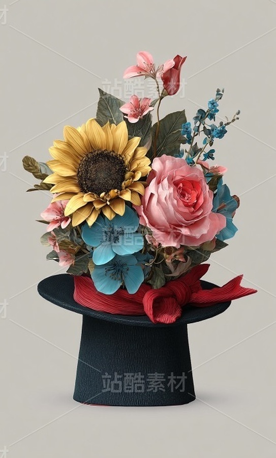 魔法禮帽鮮花插畫 創(chuàng)意圖案設計素材包（主預覽-13088717） - 未分類 - 站酷設計師幻野紀原創(chuàng)素材 - 站酷ZCOOL