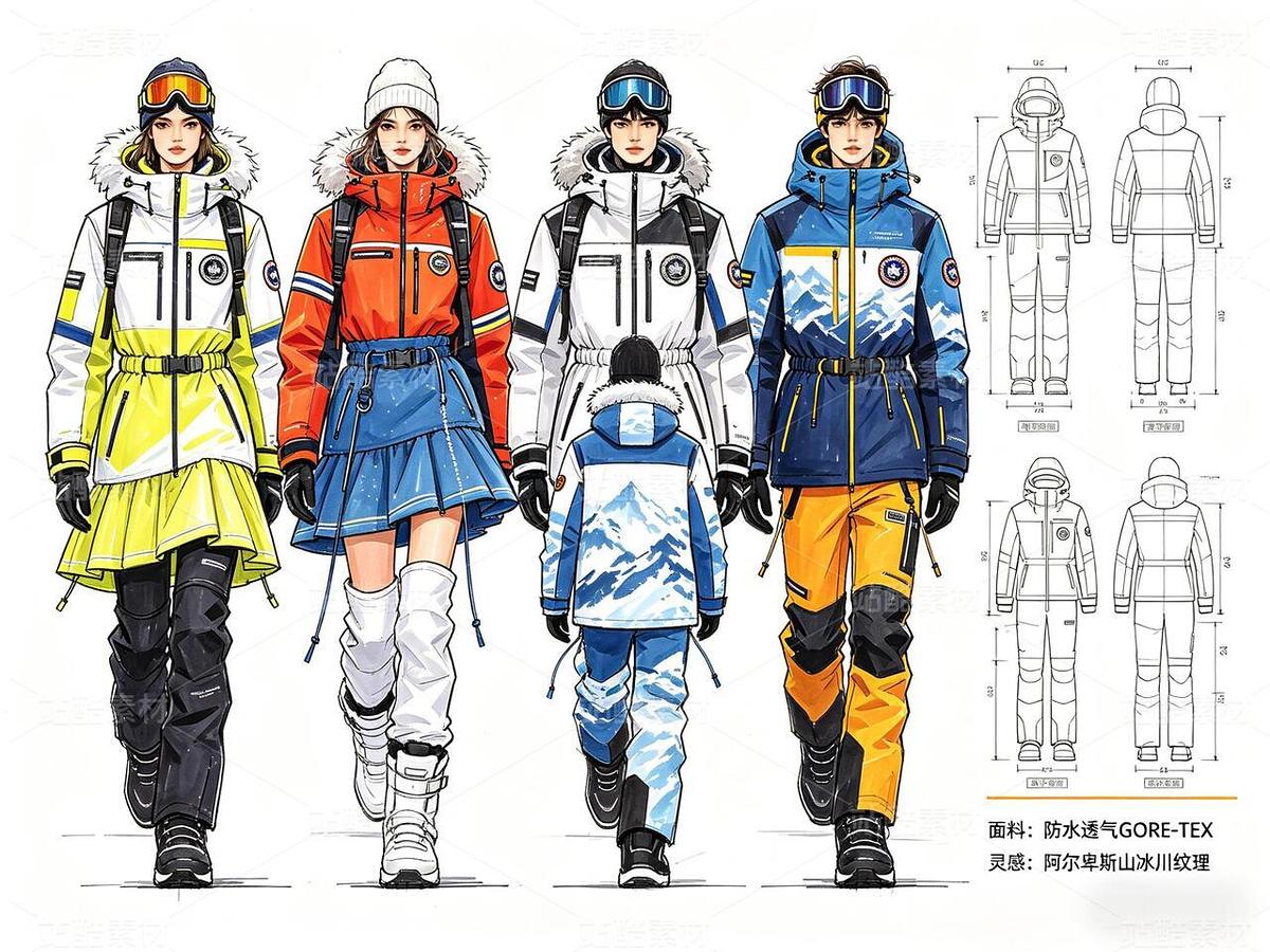 “雪域流光：2026机能滑雪服动态解构手稿”（主预览-13088753） - 未分类 - 站酷设计师欲阳城原创素材 - 站酷ZCOOL
