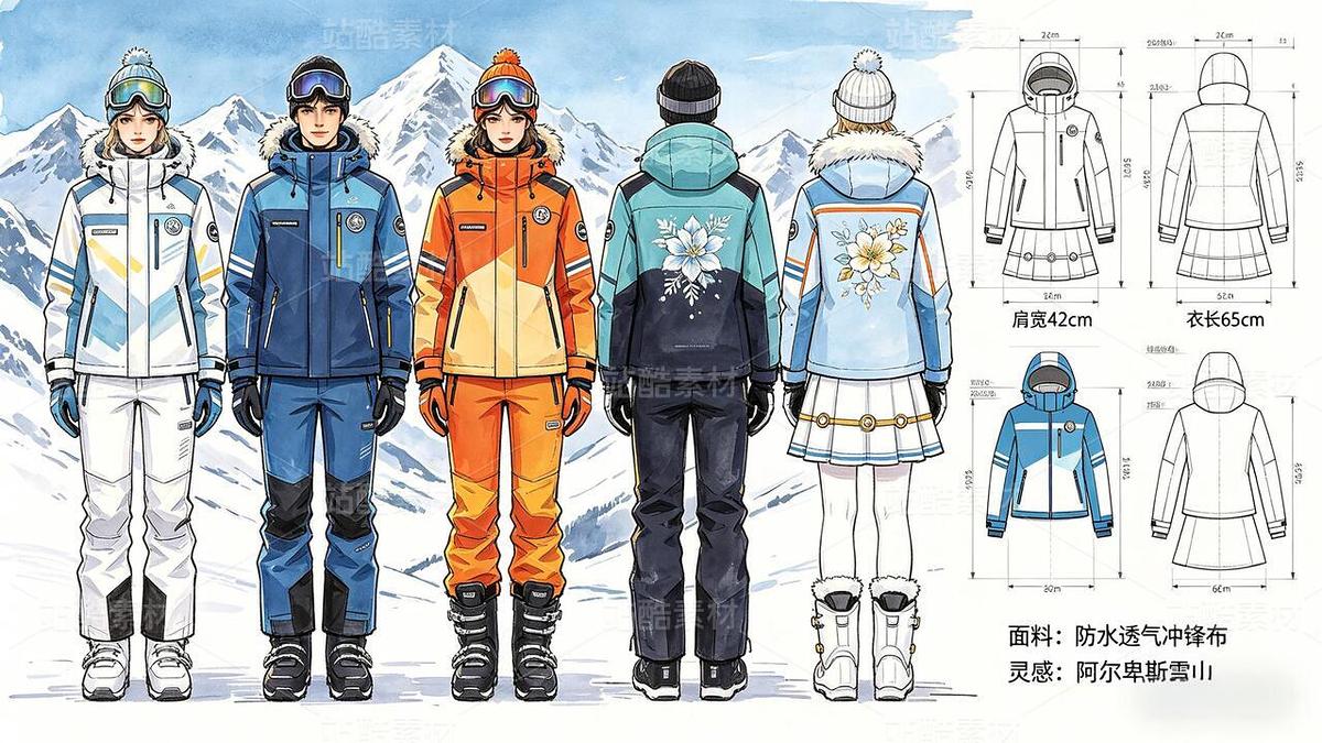 “雪域流光：2026机能滑雪服动态解构手稿”（主预览-13088757） - 未分类 - 站酷设计师欲阳城原创素材 - 站酷ZCOOL