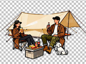 山野露營出游治愈松弛慢生活插圖素材（導航-13088772） - 未分類 - 站酷設計師jasonshow原創(chuàng)素材 - 站酷ZCOOL