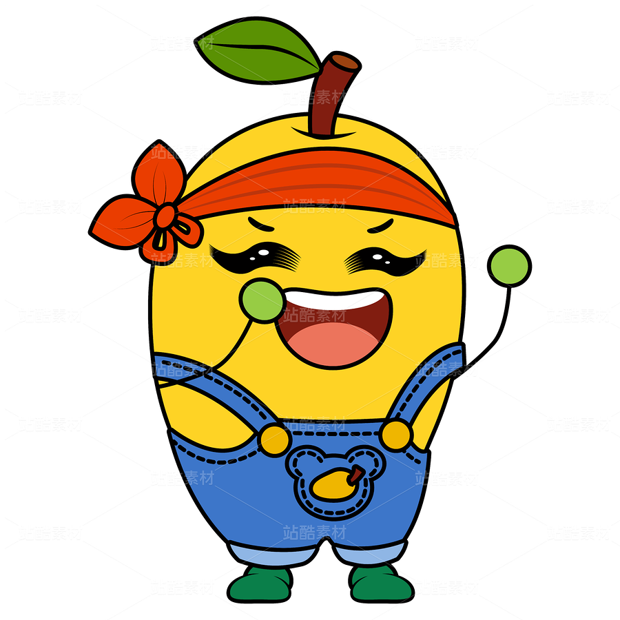 芒果家族的百變?nèi)粘＃簞?chuàng)意水果擬人插畫(huà)（主預(yù)覽-13088799） - 未分類 - 站酷設(shè)計(jì)師芥菜籽暖心原創(chuàng)素材 - 站酷ZCOOL