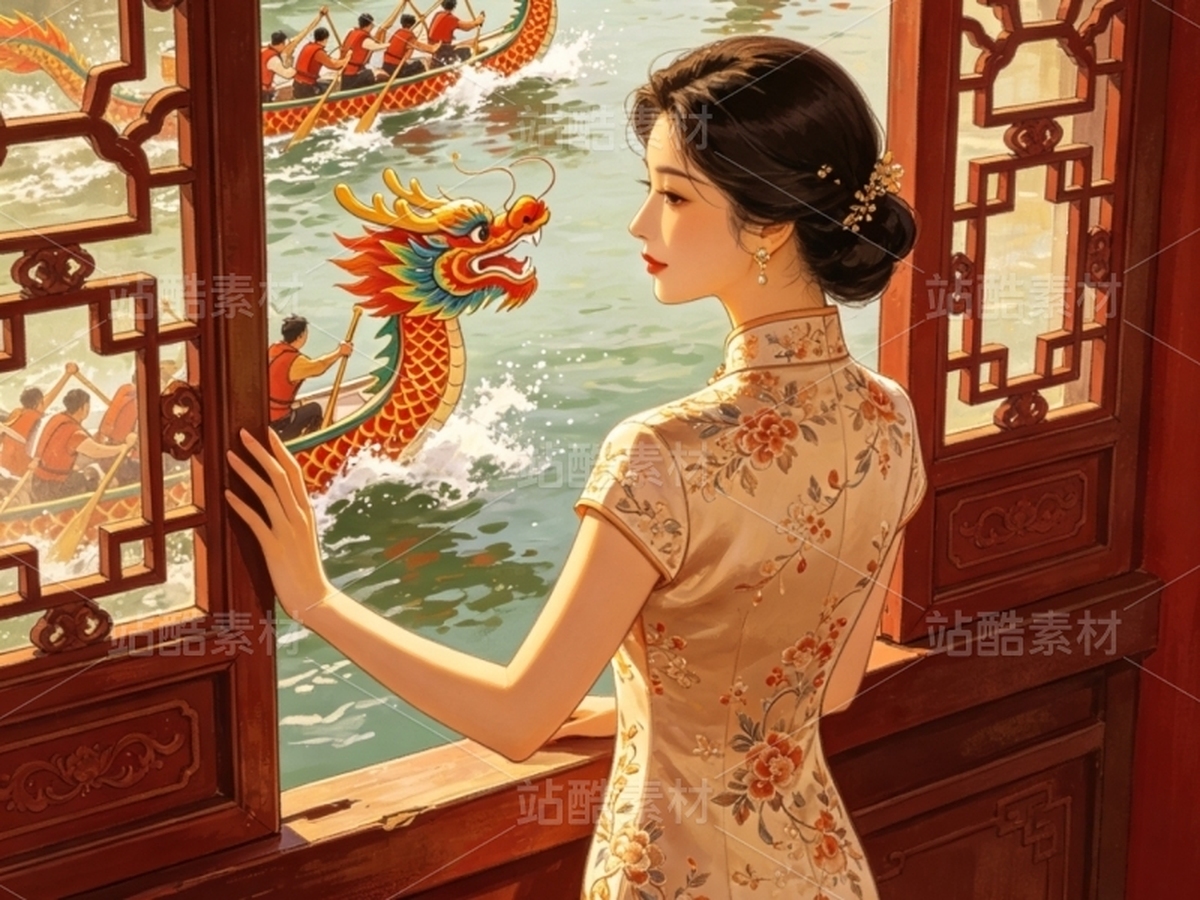 司芷钰·端午雅集 | 国风旗袍美人商业插画素材库(主预览-13090438) - 未分类 - 站酷设计师司芷钰IP主理人原创素材 - 站酷ZCOOL