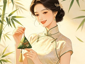 司芷钰·端午雅集 | 国风旗袍美人商业插画素材库(导航-13090439) - 未分类 - 站酷设计师司芷钰IP主理人原创素材 - 站酷ZCOOL