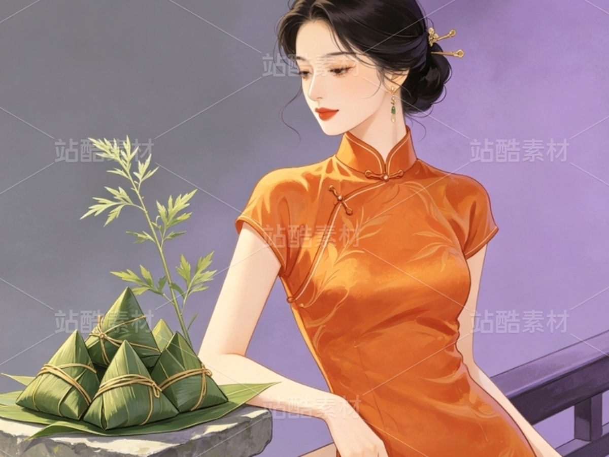 司芷钰·端午雅集 | 国风旗袍美人商业插画素材库(主预览-13090447) - 未分类 - 站酷设计师司芷钰IP主理人原创素材 - 站酷ZCOOL