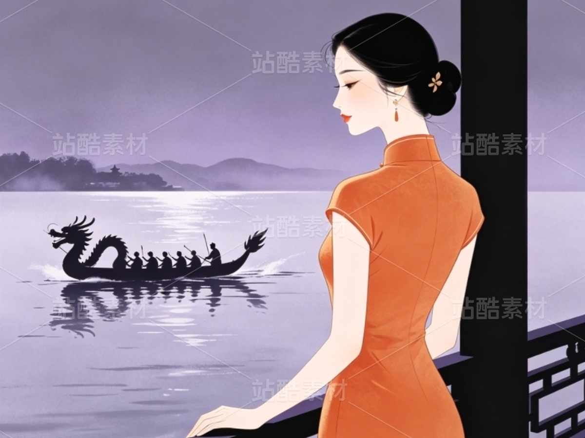 司芷钰·端午雅集 | 国风旗袍美人商业插画素材库(主预览-13090449) - 未分类 - 站酷设计师司芷钰IP主理人原创素材 - 站酷ZCOOL