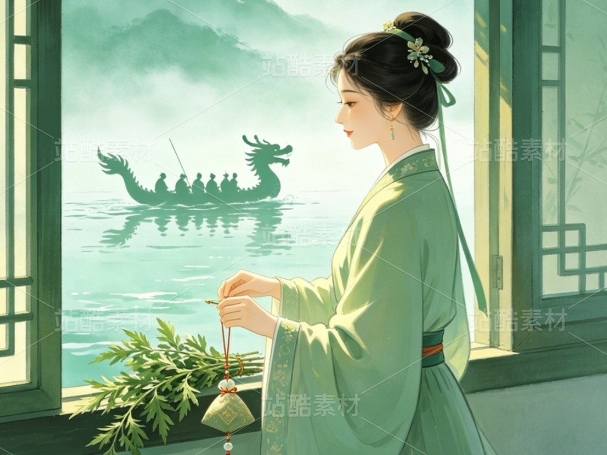 司芷钰·端午雅集 | 国风旗袍美人商业插画素材库(主预览-13090443) - 未分类 - 站酷设计师司芷钰IP主理人原创素材 - 站酷ZCOOL