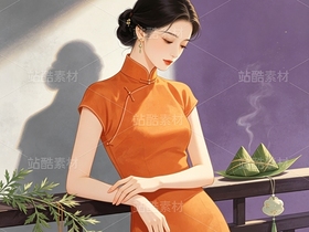 司芷钰·端午雅集 | 国风旗袍美人商业插画素材库（导航-13090461） - 未分类 - 站酷设计师司芷钰IP主理人原创素材 - 站酷ZCOOL