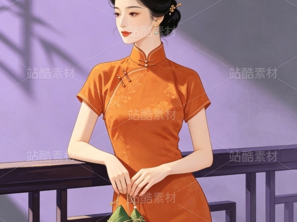 司芷钰·端午雅集 | 国风旗袍美人商业插画素材库（主预览-13090456） - 未分类 - 站酷设计师司芷钰IP主理人原创素材 - 站酷ZCOOL