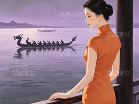 司芷钰·端午雅集 | 国风旗袍美人商业插画素材库（导航-13090466） - 未分类 - 站酷设计师司芷钰IP主理人原创素材 - 站酷ZCOOL