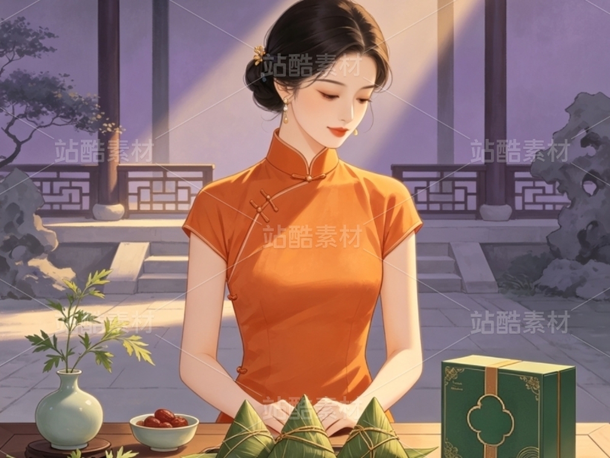 司芷钰·端午雅集 | 国风旗袍美人商业插画素材库（主预览-13090471） - 未分类 - 站酷设计师司芷钰IP主理人原创素材 - 站酷ZCOOL