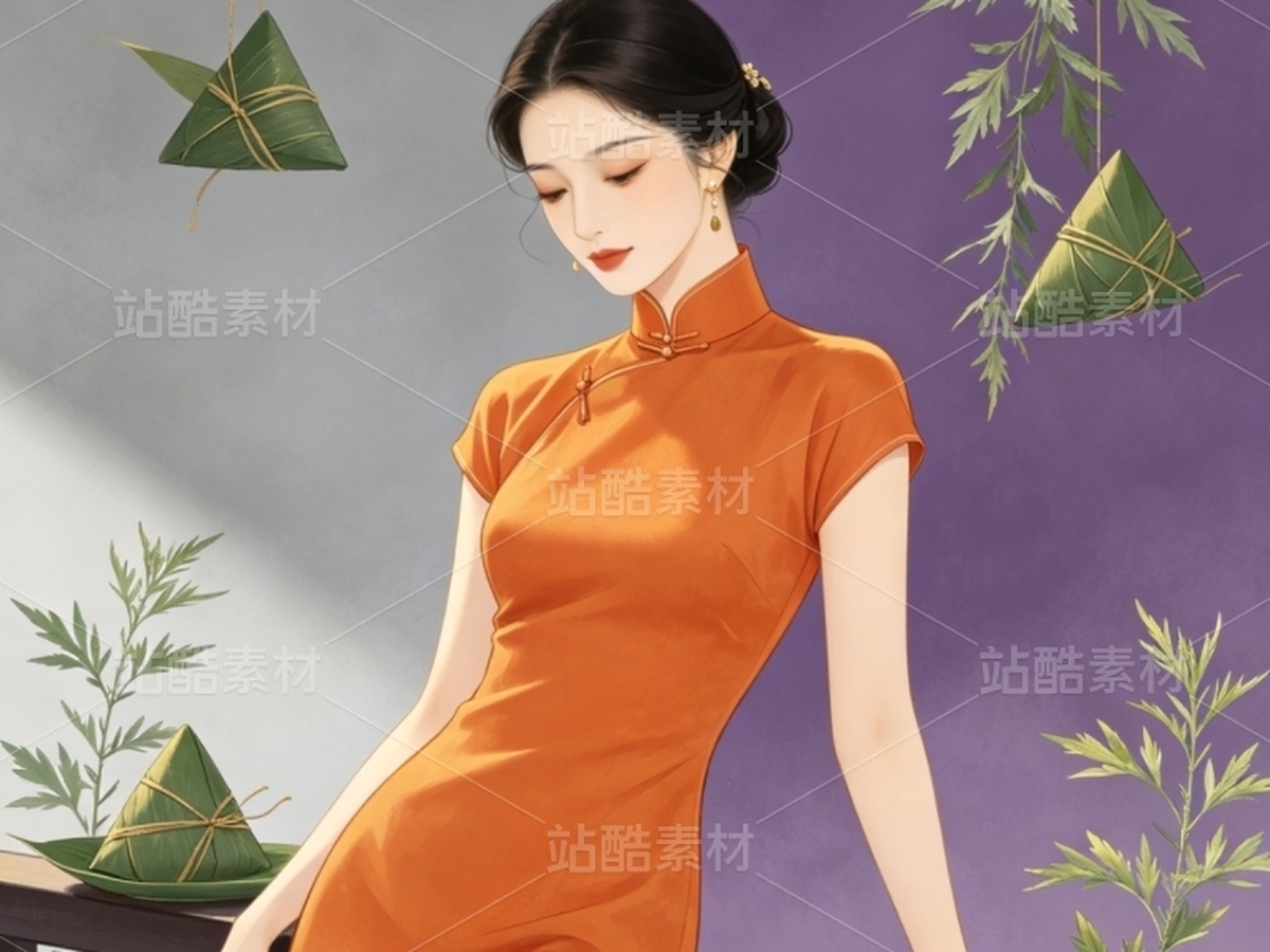 司芷钰·端午雅集 | 国风旗袍美人商业插画素材库（主预览-13090464） - 未分类 - 站酷设计师司芷钰IP主理人原创素材 - 站酷ZCOOL