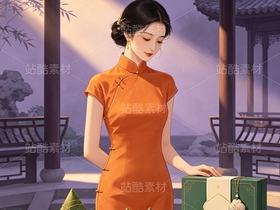 司芷钰·端午雅集 | 国风旗袍美人商业插画素材库(导航-13090481) - 未分类 - 站酷设计师司芷钰IP主理人原创素材 - 站酷ZCOOL