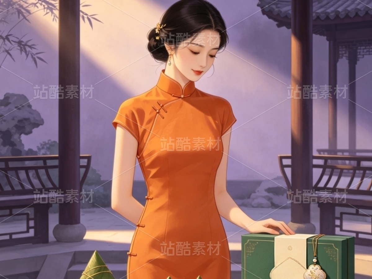 司芷钰·端午雅集 | 国风旗袍美人商业插画素材库(主预览-13090481) - 未分类 - 站酷设计师司芷钰IP主理人原创素材 - 站酷ZCOOL